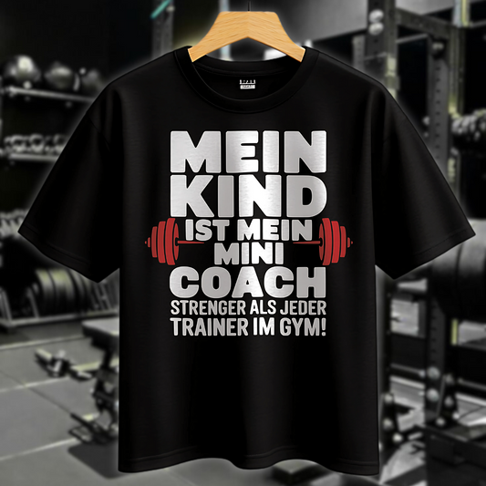 MEIN KIND MEIN MINI COACH Unisex Oversized Shirt (Frontprint)