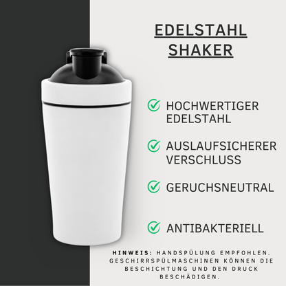 EINER VON UNS BRAUCHT MEHR PROTEINE ALS DU Edelstahl Shaker