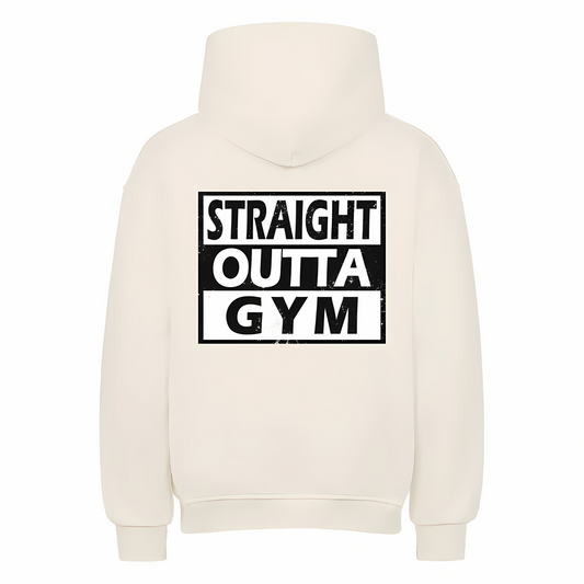 STRAIGHT OUTTA GYM Unisex Oversized Hoodie (Backprint)