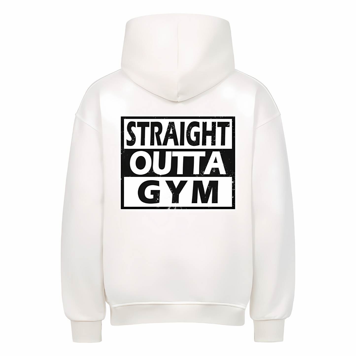 STRAIGHT OUTTA GYM Unisex Oversized Hoodie (Backprint)