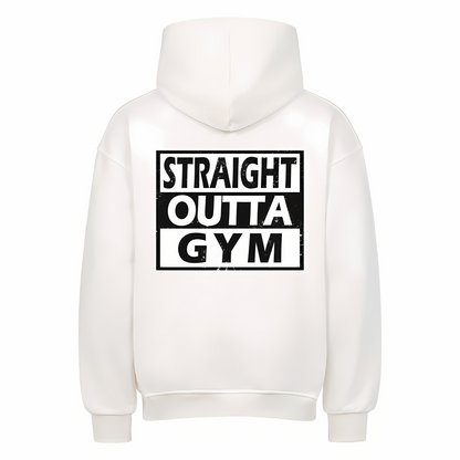 STRAIGHT OUTTA GYM Unisex Oversized Hoodie (Backprint)