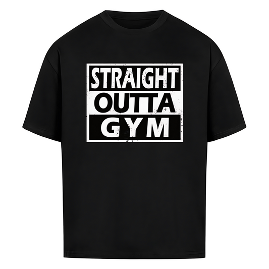 STRAIGHT OUTTA GYM Unisex Oversized Shirt (Frontprint)