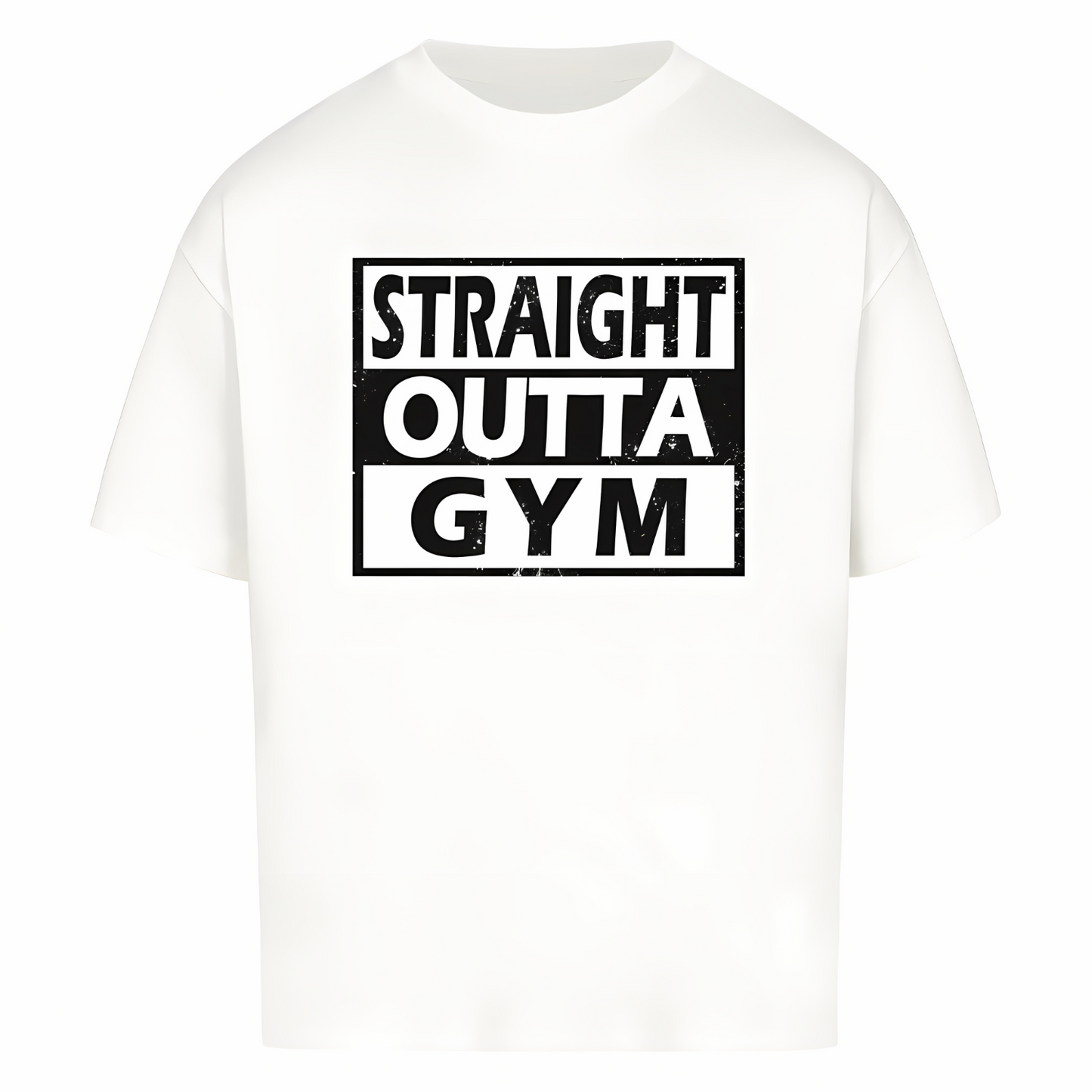 STRAIGHT OUTTA GYM Unisex Oversized Shirt (Frontprint)