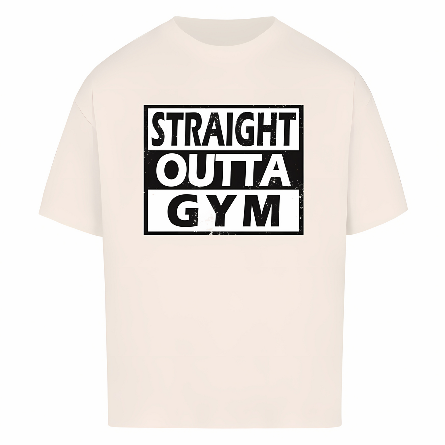 STRAIGHT OUTTA GYM Unisex Oversized Shirt (Frontprint)